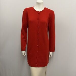 Vintage Isabel Canovas 90% Pure Cashmere & 10% Lambswool Cardigan Red Size M